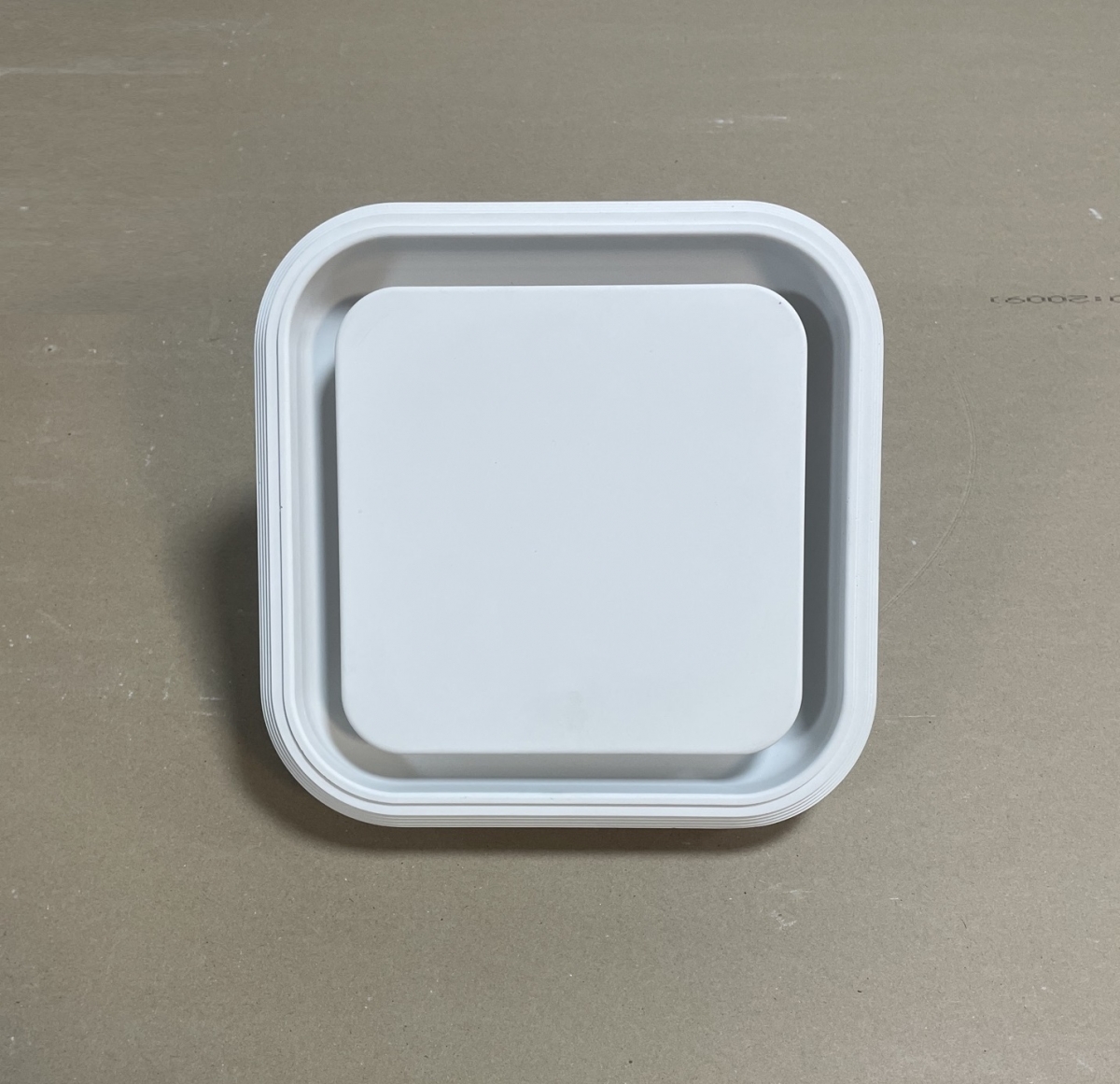 Диффузор под покраску скрытого монтажа SECRET SOFT FRAME 100/90 с приточно-вытяжным вентилятором