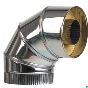 Сэндвич отвод 90° 300/380 (нерж 1 / нерж 0,5)
